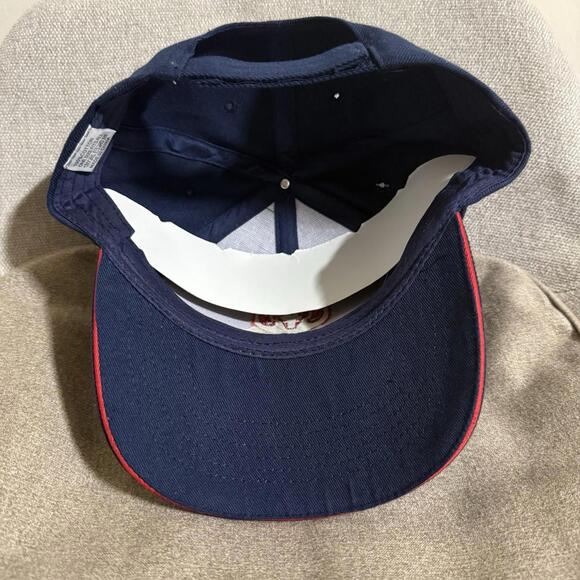 Vintage Dodge Ram Logo Baseball Hat Navy Red Embroidered Adjustable Cap Men’s - Picture 2 of 2